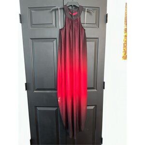 Venus Red/black ombré Glittering Dress